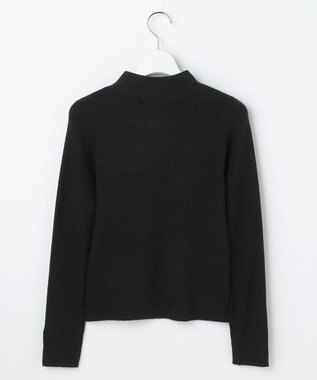 Feroux 【先行予約】リボンタイリブ ニット ブラック系