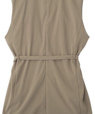 YECCA VECCA ドライタッチウエストベルトジレ Dark Beige