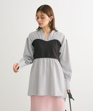 Green Parks ビスチェドッキングチュニックⅡ Black