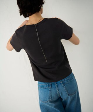 GRACE CONTINENTAL フライスコンパクトトップ チャコール