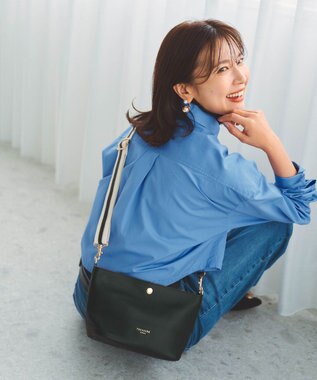 TOPKAPI 【TREASURE TOPKAPI】ソフトシュリンク テープ コンビ レザー ミニショルダーバッグ ブラック