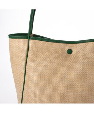 UNBILLION カシュカシュ cachecache / 雑材風通しハンドルトート グリーン