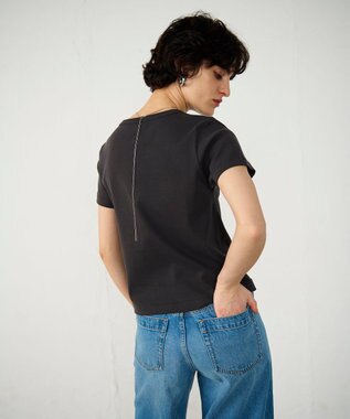 GRACE CONTINENTAL フライスコンパクトトップ チャコール