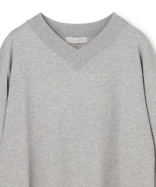 UNFILO L マイビューティニット Vネック グレー