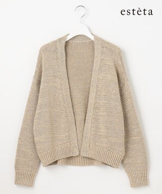 23区 【エステータ】テープヤーン ニットカーディガン