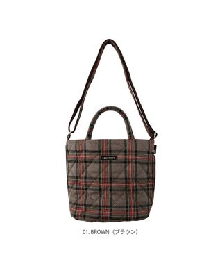 ROOTOTE 1211【ミニトート】EU.ベビールー.チェックキルト-B 01：ブラウン