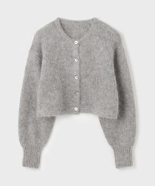 GRACE CONTINENTAL アルパカニットカーディガン グレー