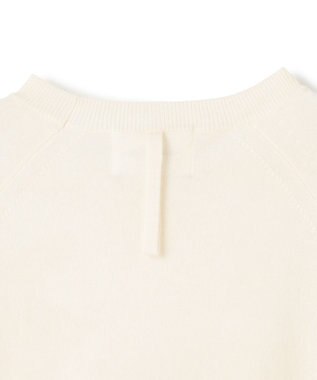 BEIGE， 【WEB限定・洗える】DEMING / バイカラーウールクルーネックニット Off × Taupe