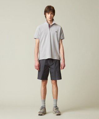 J.PRESS MEN 【大人気 / 10色展開】バックブル カノコレジメン ポロシャツ ライトグレー系