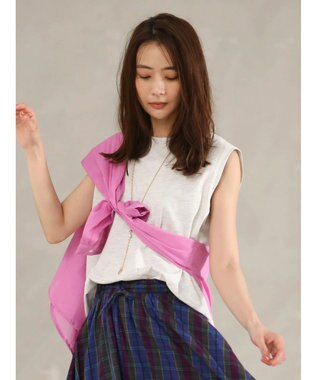 Green Parks インド綿 ボイルゆったりシャツ Pink