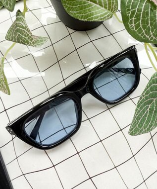 WEGO 【ユニセックス着用ITEM】カラーレンズウェリントン ブルー