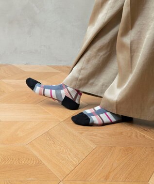 TRICOTE CHECK LINK SOCKS／チェックリンクソックス 82BEIGE