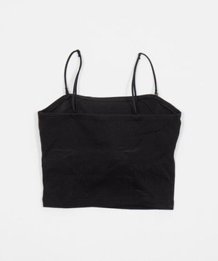 WEGO 【カップ付き】なちゅ盛れ2WAYカップインショートキャミ ブラック