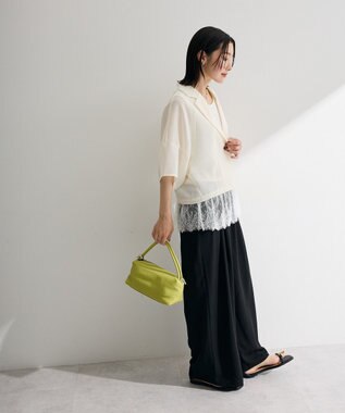 Green Parks ５分袖メッシュジャケット Ecru