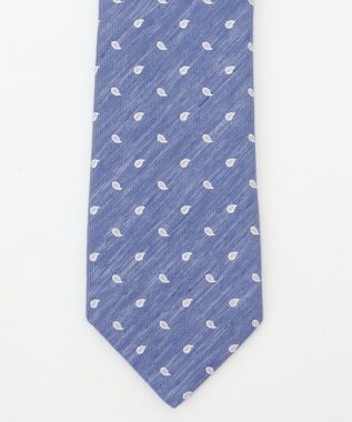 J.PRESS MEN 【SILK LINEN COLLECTION】ペイズリー柄 ネクタイ ネイビー系8