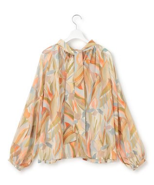 23区 【洗える】Ratti ペインティングプリント ブラウス マルチカラー