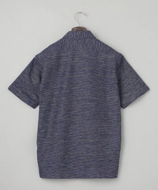 GOTAIRIKU 【麻混の清涼感】ノルマンディーリネン ボタンダウンポロシャツ(24年モデル) ネイビー系