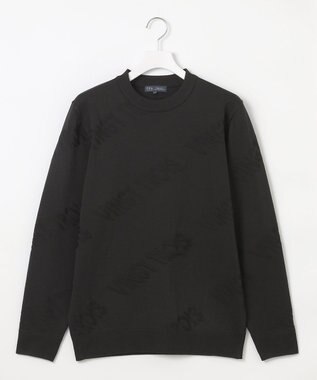 23区GOLF 【MEN】ロゴスポーツニット ブラック系