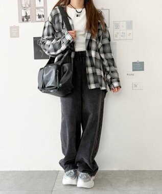 WEGO ラバーコンビ厚底スニーカー シルバー