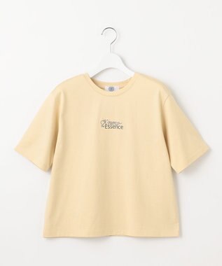J.PRESS LADIES 【洗える】ロゴ Tシャツ イエロー系