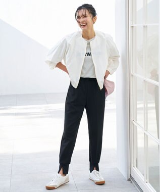 UNFILO BEAUTY FORM-Tコットン ロゴ半袖T トップグレー