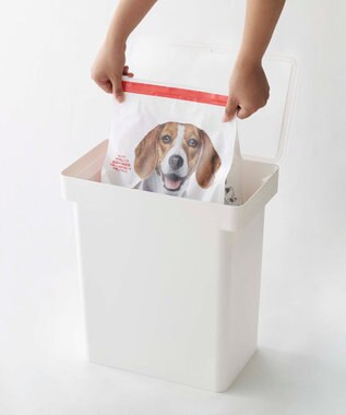 tower 密閉ペットフードストッカー タワー 12kg 計量カップ付 ホワイト ホワイト