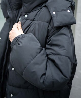 WEGO 【フード取り外し可能】2WAYパテッドジャケット ブラック