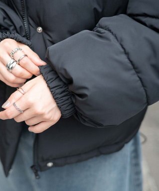 WEGO 【フード取り外し可能】2WAYパテッドジャケット ブラック