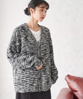 WEGO ツイストブークレカーディガン ブラックその他