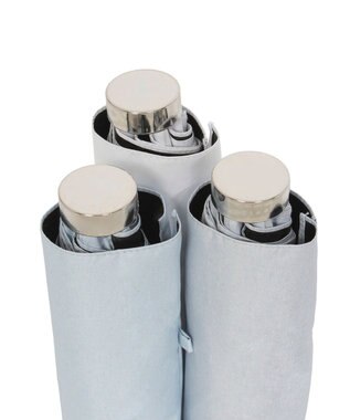 MOONBAT 【WEB限定/ 遮光率100％/遮熱/UV】POLO RALPH LAUREN（ポロ ラルフローレン）晴雨兼用日傘 ワンポイント ポロポニー シャンブレー 無地 折りたたみ傘 ペールスカイ