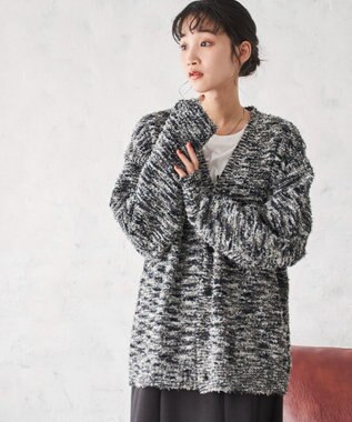 WEGO ツイストブークレカーディガン ブラックその他