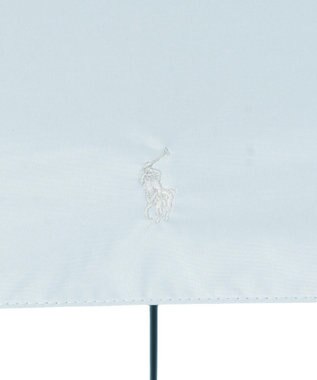 MOONBAT 【WEB限定/ 遮光率100％/遮熱/UV】POLO RALPH LAUREN（ポロ ラルフローレン）晴雨兼用日傘 ワンポイント ポロポニー シャンブレー 無地 折りたたみ傘 ペールスカイ