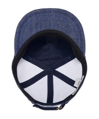 MIKI HOUSE HOT BISCUITS 【44-52cm】 顔ドン デニムキャップ 紺