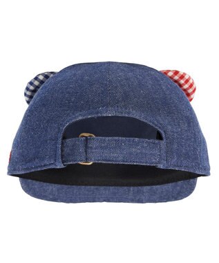 MIKI HOUSE HOT BISCUITS 【44-52cm】 顔ドン デニムキャップ 紺