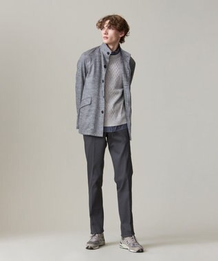 J.PRESS MEN ウールバランサーショートカーコート グレー系3