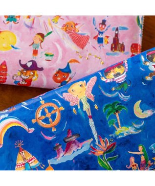 tsumori chisato CARRY ピーターパン ラウンドファスナー長財布 ブルー