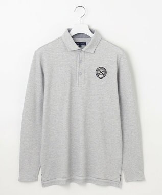 【MEN】【UVカット】ハニカムカノコ長袖ポロシャツ