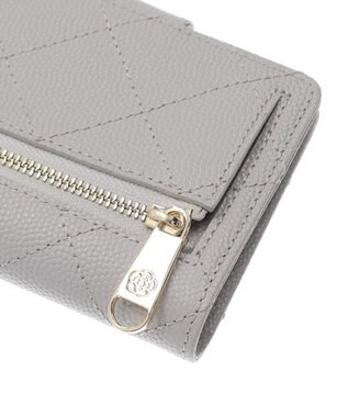 CLATHAS ベール 財布機能付きカードケース ライトグレー