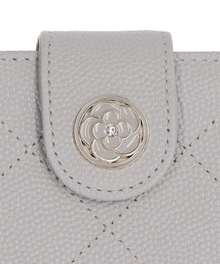 CLATHAS ベール 財布機能付きカードケース ライトグレー