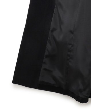 JOSEPH HOMME 【WEB限定】グロッシーウール　ダブルブレストチェスターコート ブラック系