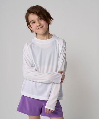 OP／FILA 【Ocean Pacific】トップス＋ショーツ　2点セット水着 パープル