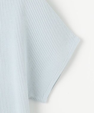 J.PRESS LADIES 【洗える】レーヨンエリートストレッチ フレンチスリーブ ニット サックスブルー系