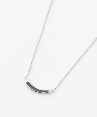 J.PRESS LADIES 【リバーシブル】エポバー ネックレス シルバー×ネイビー系