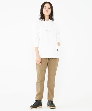 JOSEPH ABBOUD MOUNTAIN 【UNISEX】OG裏毛パイルエンブロイダリー パーカー ホワイト系