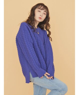 AMERICAN HOLIC エコカルットポコポコプルオーバー Purple