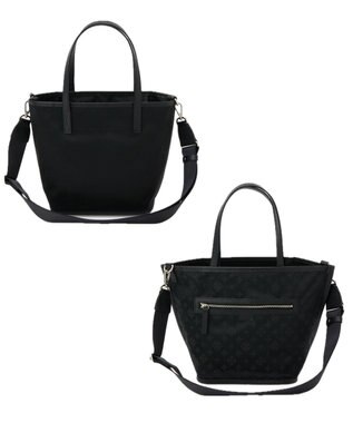 russet リバーシブル2wayトートバッグ(CE-1667) Trv-Black