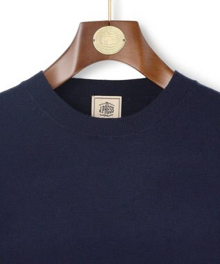 J.PRESS MEN 【WEB・一部店舗限定】レーヨンナイロンクルーネック ニット ネイビー系