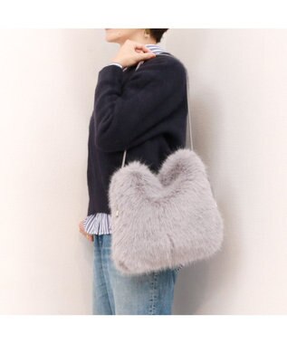 UNBILLION カシュカシュ cachecache / エコファーシンプルショルダートートバッグ GY