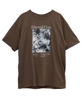 Green Parks フォトグラフィック半袖Ｔシャツ Brown