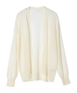 Green Parks 接触冷感　推しニット　ゆったりカーディガン Off White